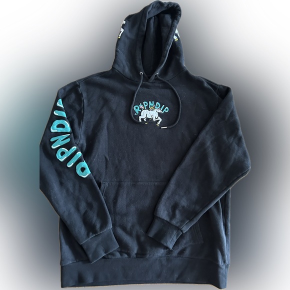 rip&dip double sided grunge/psychedelic y2k hoodie - Picture 2 of 5